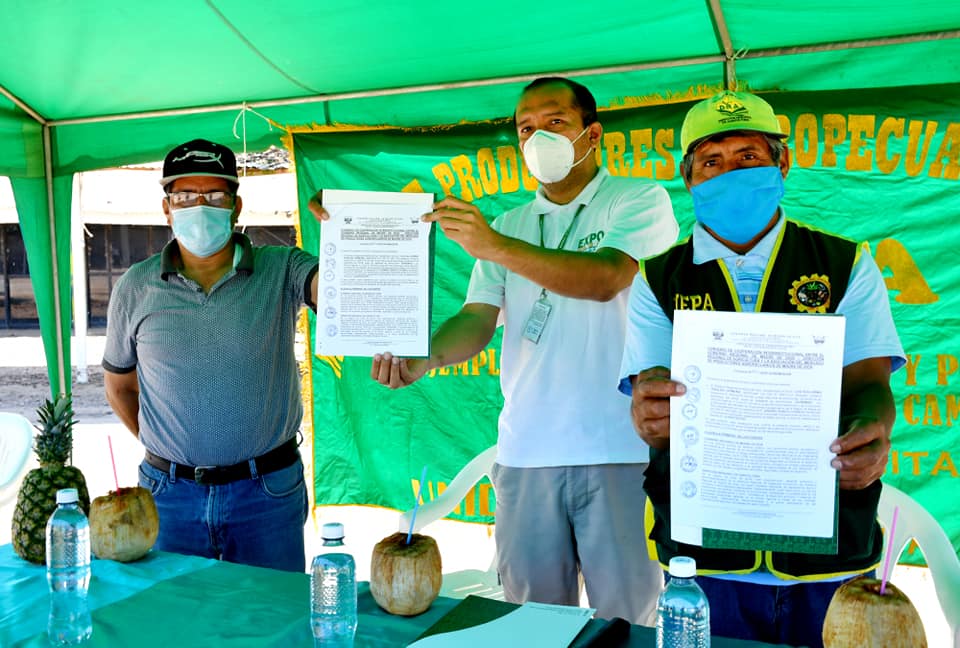 GOREMAD, DRA Y MEPA SUSCRIBEN CONVENIO INTERINSTITUCIONAL DE APOYO AL SECTOR AGRARIO PARA LA VENTA DE SUS PRODUCTOS EN MEJORES CONDICIONES.