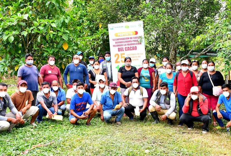 CAPACITACIÓN A AGRICULTORES DE LA COMUNIDAD DE INFIERNO EN MANEJO DE CULTIVO DE CACAO.