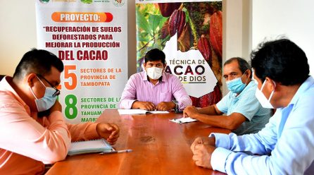 DRA Y MESA TÉCNICA DE CACAO DE MADRE DE DIOS ARTICULAN ESFUERZOS PARA MEJORAR LA PRODUCCIÓN DEL CACAO.