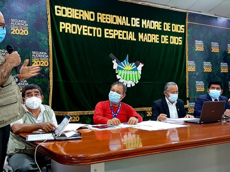 la participación del gerente general del Goremad Mg. Alberto Clement, el director regional de Agricultura Mg. Alfredo Herrera