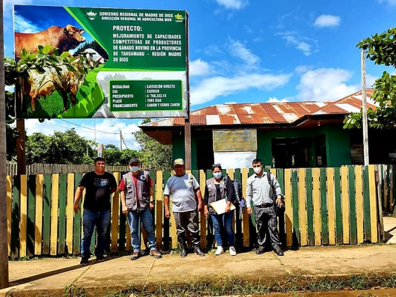 SUPERVISAN Y ACELERAN AVANCES DE PROYECTO GANADERO QUE EJECUTA EL GOREMAD-DRA.