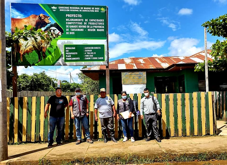 SUPERVISAN Y ACELERAN AVANCES DE PROYECTO GANADERO QUE EJECUTA EL GOREMAD-DRA.
