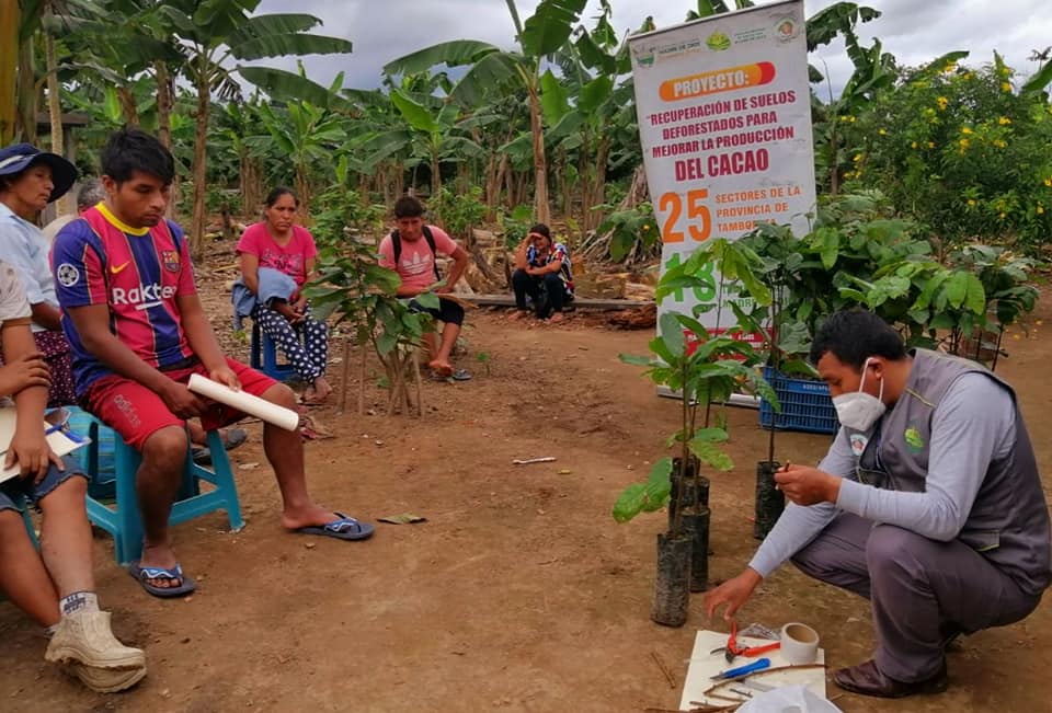 CURSOS Y TALLERES SE ACELERAN PARA LLEGAR A MAYOR NUMERO DE BENEFICIARIOS DEL PROYECTO CACAO