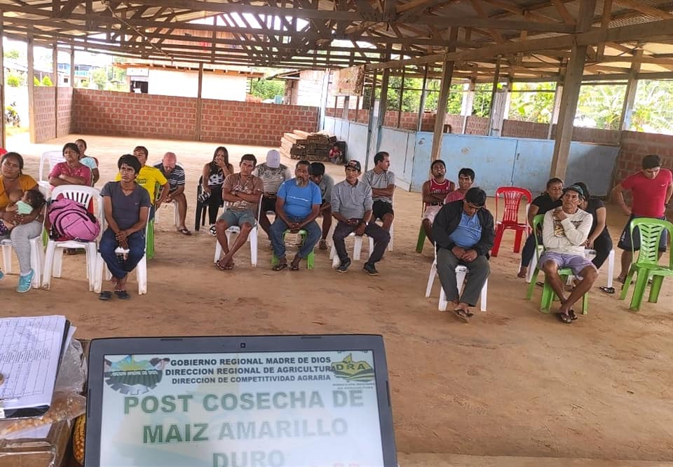PRODUCTORES RECIBEN NUEVOS MÉTODOS DE CAPACITACIÓN EN POST COSECHA Y GESTIÓN COMERCIAL DE MAÍZ AMARILLO DURO