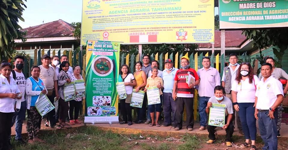 Goremad con charlas técnicas capacita a los agricultores del Tahuamanu,en procedimientos de titulación de predios rurales
