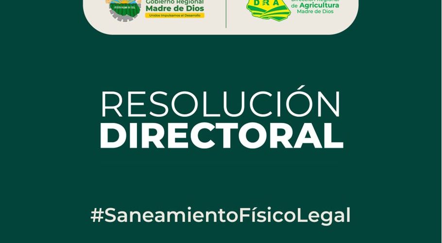 RESOLUCION DIRECTORAL N° 110-2023-GOREMAD-GRDE-DRA/DSFLPR
